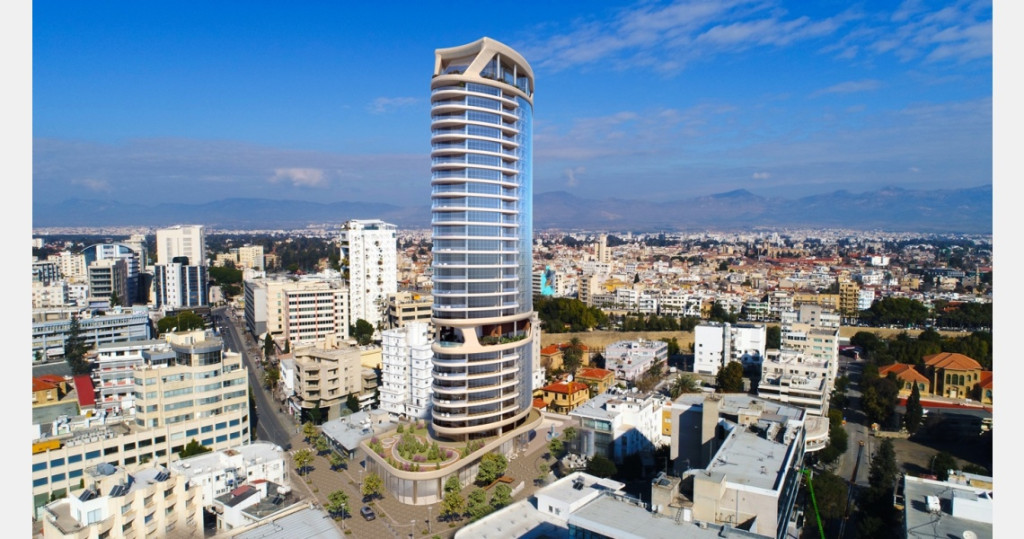 3 Bedrooms Apartment for Sale in the tallest building in Nicosia Centre